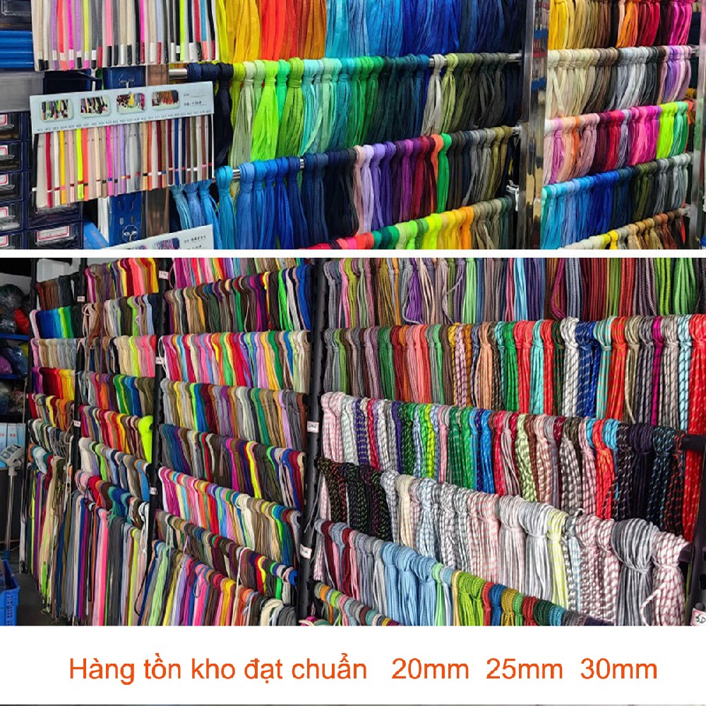 Dây đai dệt Polyester phẳng 20/25/30mm 50m nhiều màu có sẵn